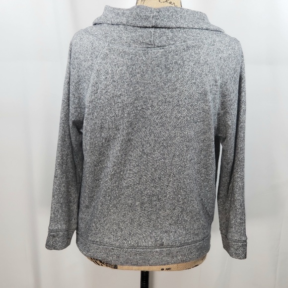 Express gray cowl neck sweatshirt size small - Picture 3 of 6